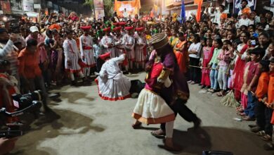 Photo of अफजलखानाच्या वधाने वेधले सर्वांचे लक्ष;विद्यालंकार्स पोदार लर्न स्कूल पुसदचे शोभायात्रेत उत्कृष्ट सादरीकरण