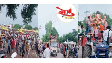 Photo of ‘ताशाचा आवाज तरारा झाला, गणपती माझा नाचत आला; पुसद शहरात बाप्पाचे वाजत-गाजत आगमन!