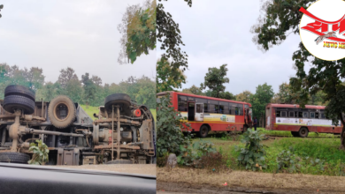Photo of अपघात!ट्रकचा महामंडळाच्या एसटी बसला कट, चालकाच्या सावधगिरीने प्रवासी थोडक्यात बचावले!