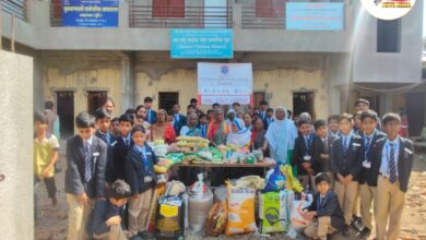 Photo of पोदार शाळेतील विद्यार्थ्यांचा सामाजिक उपक्रम! गरजवंतासाठी एक मूठ धान्य!