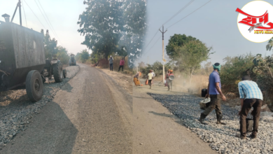 Photo of मारवाडी फाटा ते रोहड्या कडे जाणाऱ्या डांबरी रस्त्याचे काम पुन्हा निकृष्ट दर्जाचे ;काही वर्षांपूर्वी करोडो रुपयांचा निधी खर्च करून केलेल्या रस्त्याचे काम पून्हा सुरू!