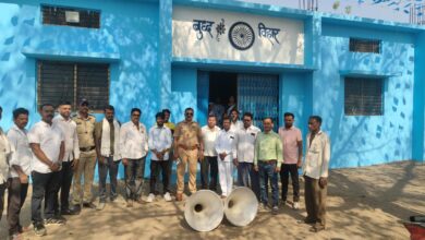 Photo of पुसद शहर पोलीस स्टेशनच्या हद्दीतील बोरी खुर्द येथील चार धार्मिक स्थळावरीलभोंगे उतरविले!