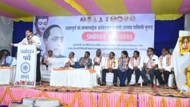 Photo of प्रज्ञासूर्य डॉ.बाबासाहेब आंबेडकर जयंती निमित्त विठ्ठल कांगणे यांच्या व्याख्यान संपन्न